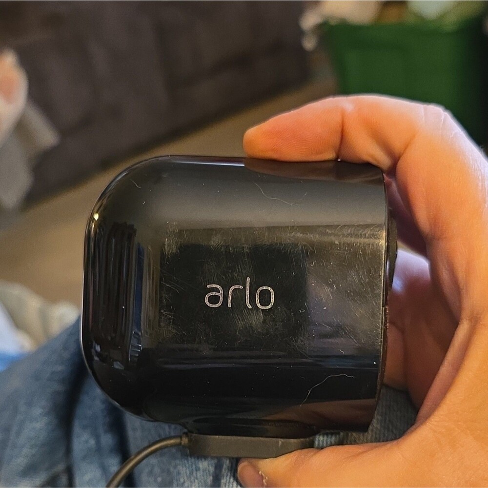 Arlo 1080p Wireless Wi-Fi IP Camera Black Indoor/Outdoor Night Vision Alexa